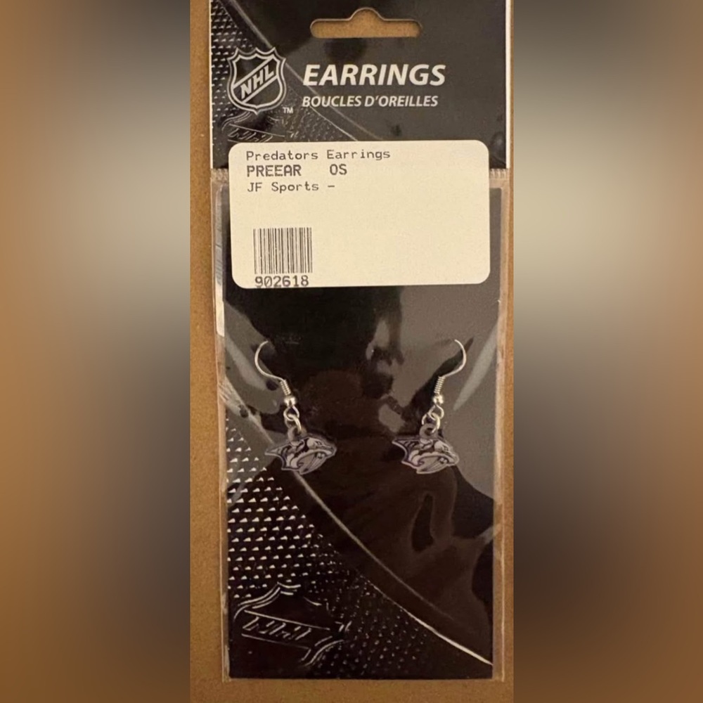 Nashville Predators Earrings - NHL Licensed - New in Package